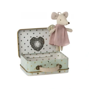 Angel Mouse in Suitcase