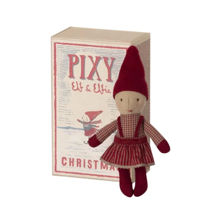 Christmas Pixy Elfie in Matchbox