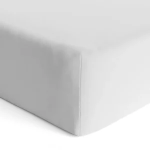 kushies baby flannel fitted crib sheet - white