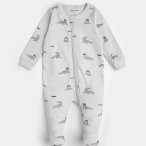 Pyjama gris imprims de morses - Petit Lem