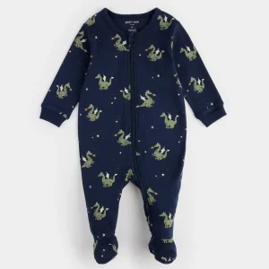 Pyjama Marine Imprim de Dragons Cracheur de Feu - Petit Lem