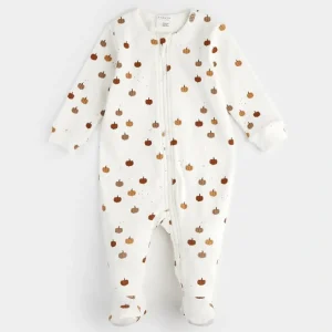 Pyjama off-white imprim de citrouilles - Petit Lem