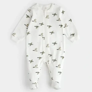 Pyjama off-white imprims de canards - Petit Lem